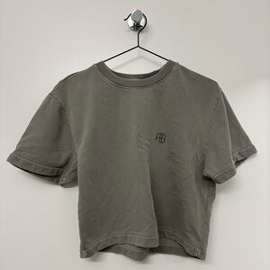 Anine Bing Logo Cotton T-Shirt